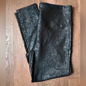 Bula Crackle Texture Leggings Womens Size 14 Faux Leather Look
